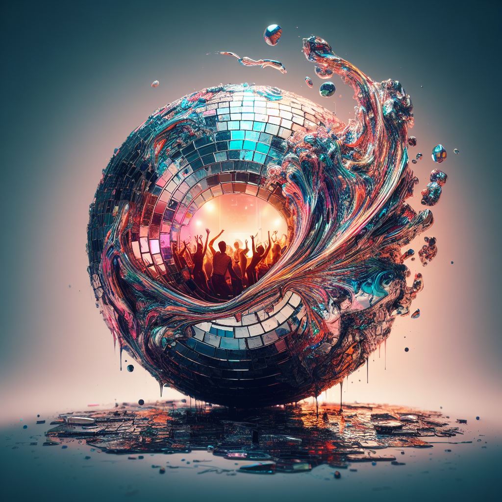 All About Islands mirrorball artwork